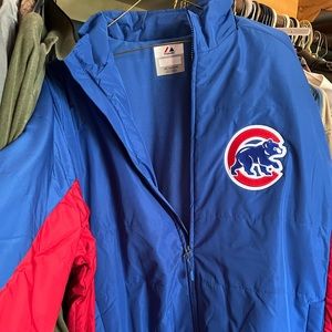 Men’s Chicago Cubs jacket Size 3xl, zipper, med weight